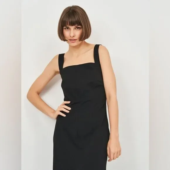zara black tube dress Tube dress in black velvet lace – WHY main image 0